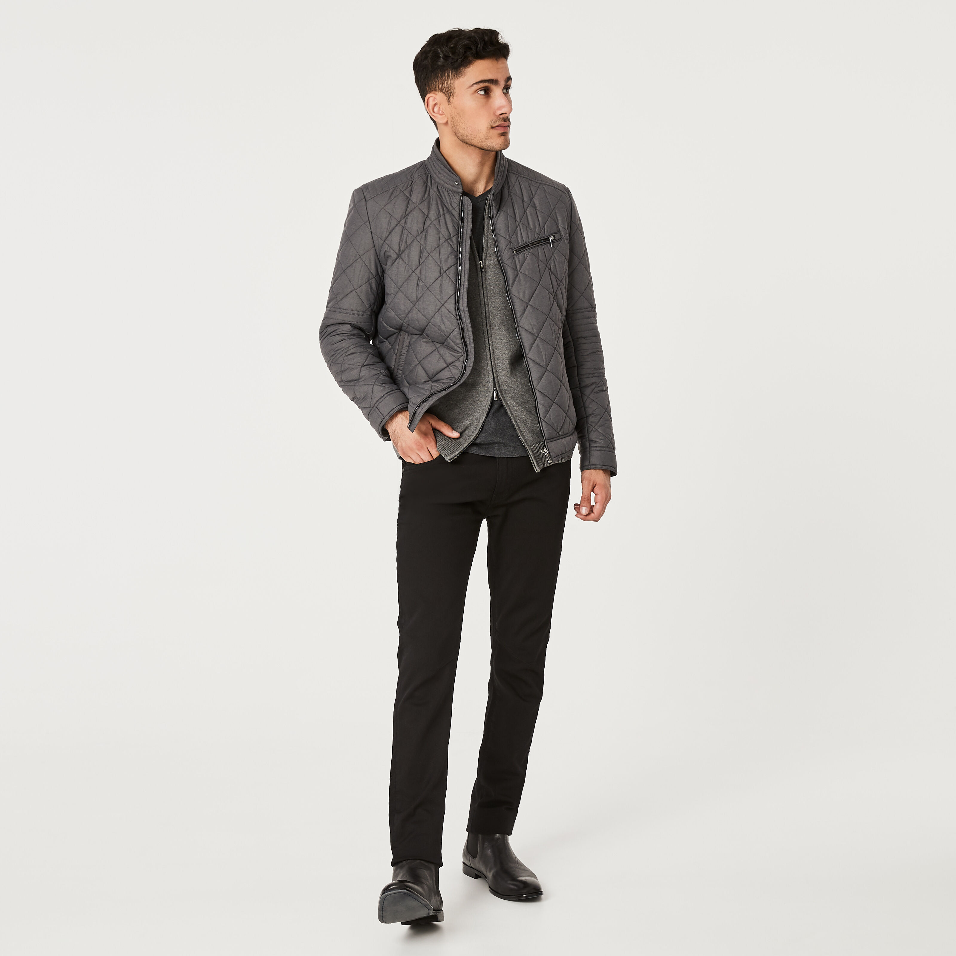 トップス nonnative OFFICER POLO CARDIGAN GRAY 2 OFFICER POLO CARDIGAN T/C/H YARN | PRODUCTS | nonnative